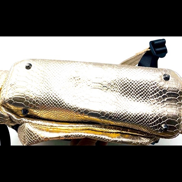 EUC TIBA + MARL Gold Python Kaspar Baby Backpack - Picture 6 of 7